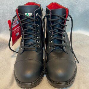 Ellie Women's steel toe leather work boots By Mellow Walk 429139 Size 7.5 NEW